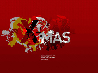 Red background red yellow design - white letter free wallpaper