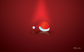 Red background santa hat red 3 - santa hat free wallpaper