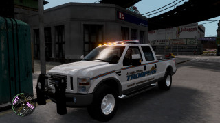 White truck city street night - the top of its free wallpaper