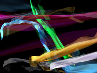 Colorful abstract green yellow blue - edward dugmore free wallpaper