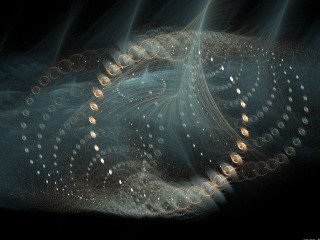 Spiral bubbles air black background 4 - bubble free wallpaper