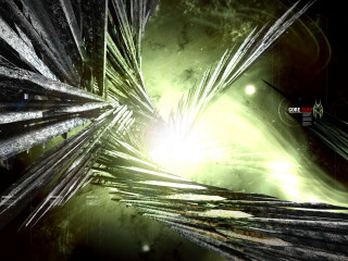 Space station distant galaxy bright 2 - image of a space station free wallpaper