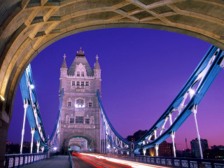 Bridge car night long exposure 3 - christopher wren free wallpaper