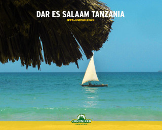 Sailboat thatchedroof blue sky dar - a blue sky above free wallpaper