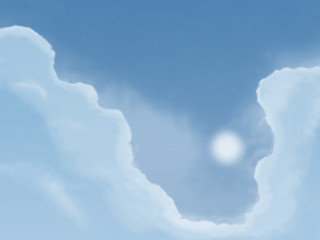 Cloud face sky sun bright - a cloud free wallpaper