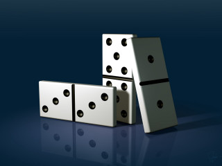 Dices table blue black raytraced - andries stock free wallpaper for desktop