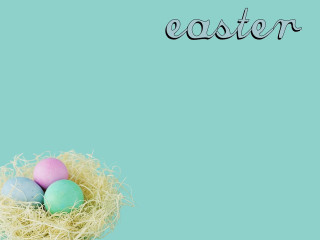 Blue nest eggs easter black - beatrix potter free wallpaper