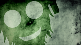 Green white sign face circle - sign free wallpaper