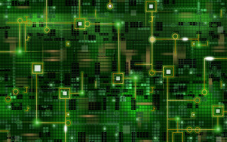 Green yellow background squares circles 3 - complexity free wallpaper