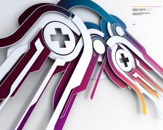 Colorful abstract design cross circle 2 - artgem free wallpaper