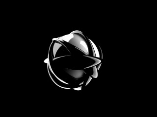 Black white logo circular design 2 - the bottom of the logo free wallpaper