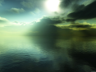 Large body of water sky 10 - a sky background and sun free wallpaper