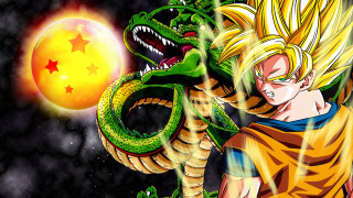 Dragon dragonball sky stars moon 2 - a man in the foreground free wallpaper