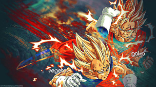 Dragon gohan fighting dark red - streak free wallpaper for desktop