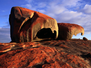 Rock cave autumn sky sunset - albert namatjira free wallpaper