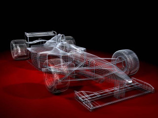 Racing car 3d model red - racing free wallpaper
