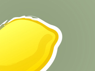 Lemon green background white border - a yellow border free wallpaper