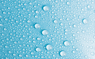 Water droplets blue sky moon - kinetic pointillism free wallpaper
