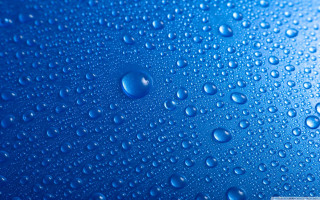 Blue background water droplets white - surface free wallpaper