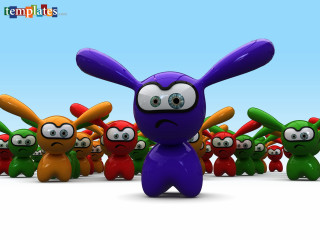 Cartoon group blue background sky - loony toon free wallpaper