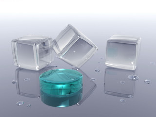 Containers water blue lid group - the bottom free wallpaper