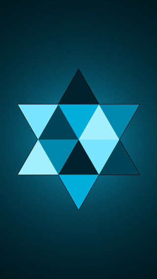 Blue black abstract star david - edward ben avram free wallpaper