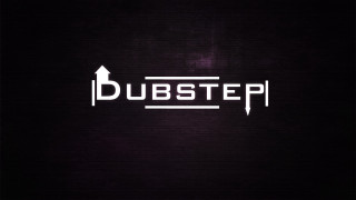 Dark background white dubstep logo - a white arrow free wallpaper