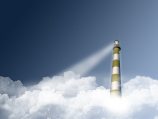 Light tower clouds beam sky - a beam of light free wallpaper