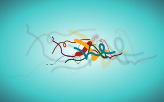 Colorful smile blue background swirly - an abstract drawing free wallpaper