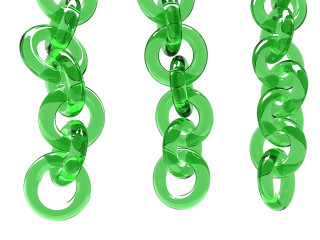 Green chain links white background 2 - white background free wallpaper for desktop