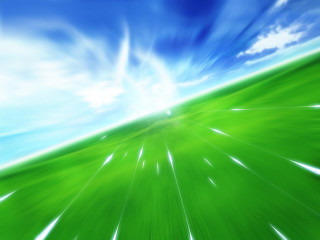 Green field blue sky clouds 81 - a green field free wallpaper