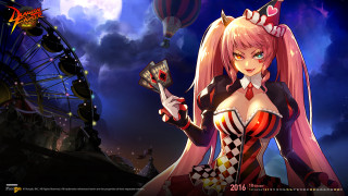 Woman cosplay fan ferris wheel - a sky full free wallpaper for desktop