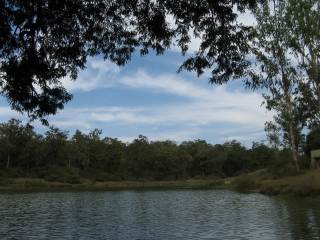 Lake boat trees sky clouds 3 - bholekar srihari free wallpaper