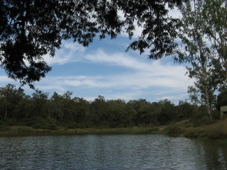 Lake boat trees sky clouds 4 - bholekar srihari free wallpaper