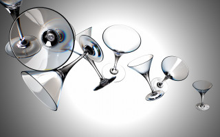 Wine glasses cd table light 2 - crystal cubism free wallpaper