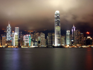 City skyline tall buildings night 18 - cui bai free wallpaper for desktop