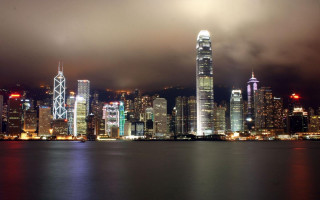 City skyline tall buildings night 19 - cui bai free wallpaper