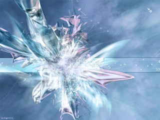 Flower blue background white border 4 - particle free wallpaper