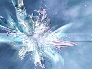 Flower blue background white border 5 - particle free wallpaper