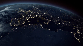 Earth night cities lights visible - the earth free wallpaper