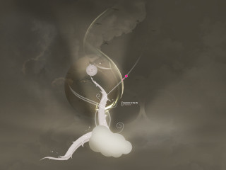 Woman flying kite cloud pink - a kite free wallpaper