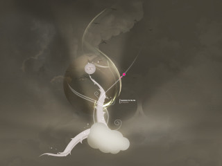 Woman flying kite air pink - a kite free wallpaper