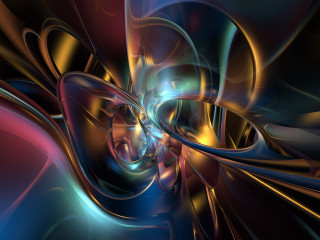 Colorful computer generated image artwork 2 - fractal free wallpaper
