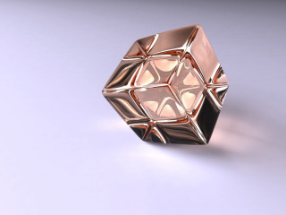 3d rubik cube white background - a light reflection free wallpaper