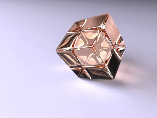 3d rubik cube white background 2 - a light reflection free wallpaper