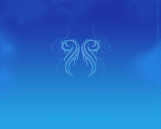 Blue background birds wings sky - two bird free wallpaper for desktop