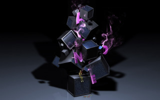 Black box purple smoke spider - back end free wallpaper