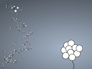 Balloons floating bubbles string attached 3 - particle free wallpaper for desktop