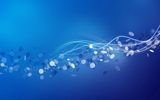 Blue background white circles lines 4 - claire dalby free wallpaper