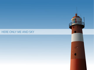 Red white lighthouse sky background - here free wallpaper for desktop